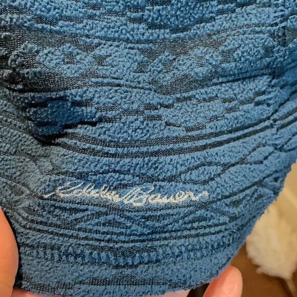 Eddie Bauer | Teal Quarter Zip Pullover Sweater, size M - Picture 10 of 16